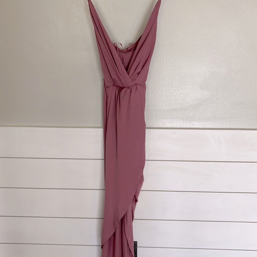 Women’s High-Low Dress in Dusty Rose